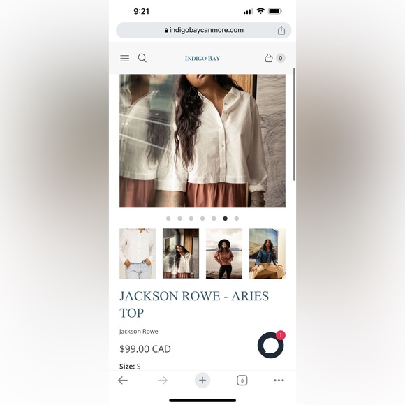 Jackson Rowe Aries top - Picture 5 of 5